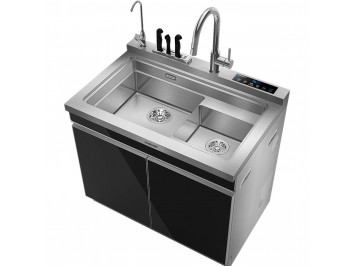 品冠集成水槽带洗碗机WS90